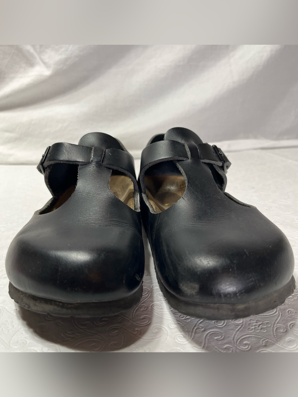 Birkenstock Paris Mary Jane Shoes Black Leather Womens EU 35 Classic German Clog - Picture 2 of 16